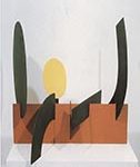 Adolph Gottlieb (American,1803-1974), Wall, 1968, painted aluminum, 27 in. x 41 ½ in. x 25 in., Guild Hall Collection