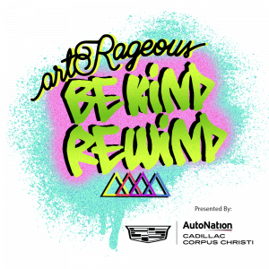 "artrageous: Be Kind Rewind is written in bright pink and green like graffiti in the Fresh Prince of Bel Aire style